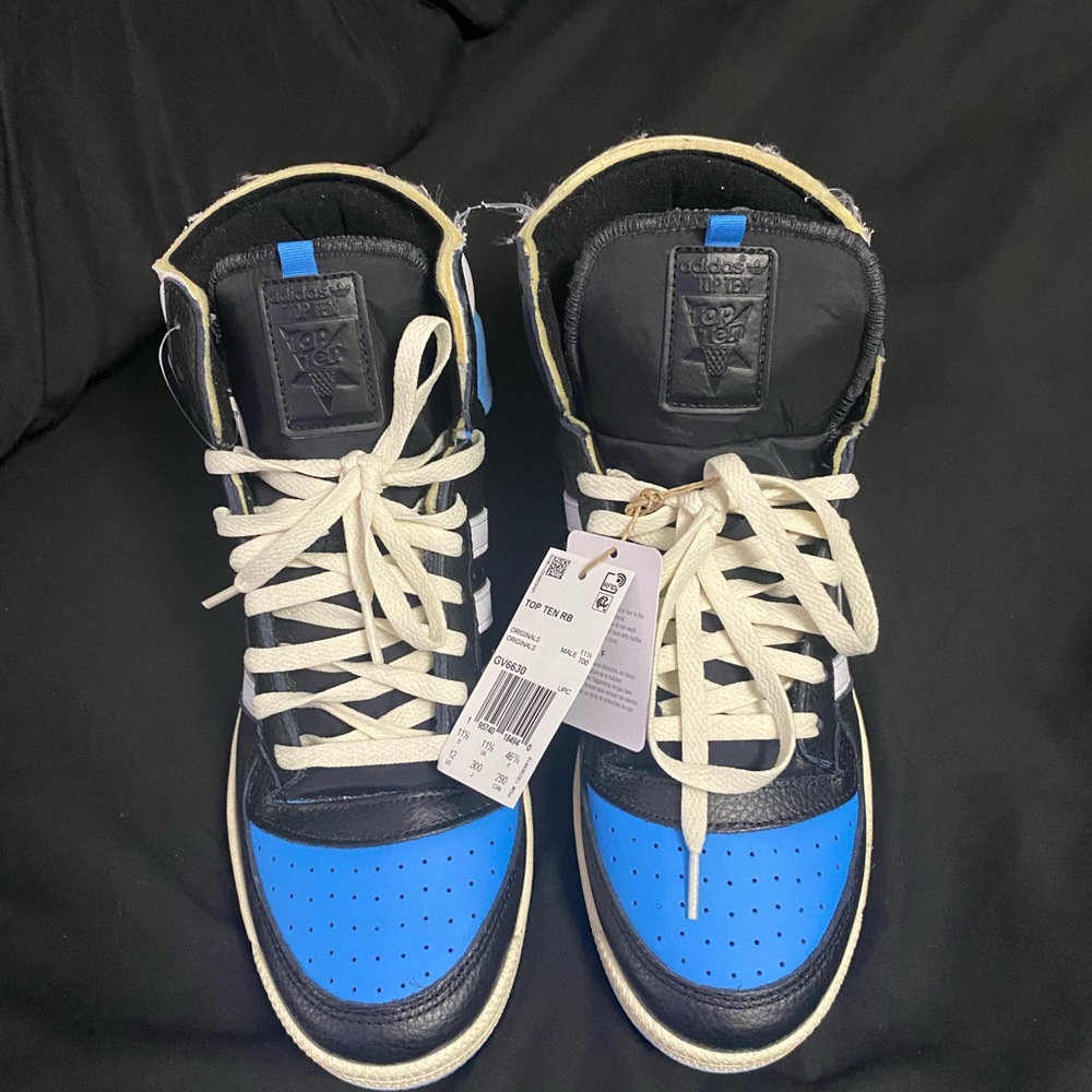 Adidas Top Ten RB ‘Black Pulse Blue’ High-Top Sneakers